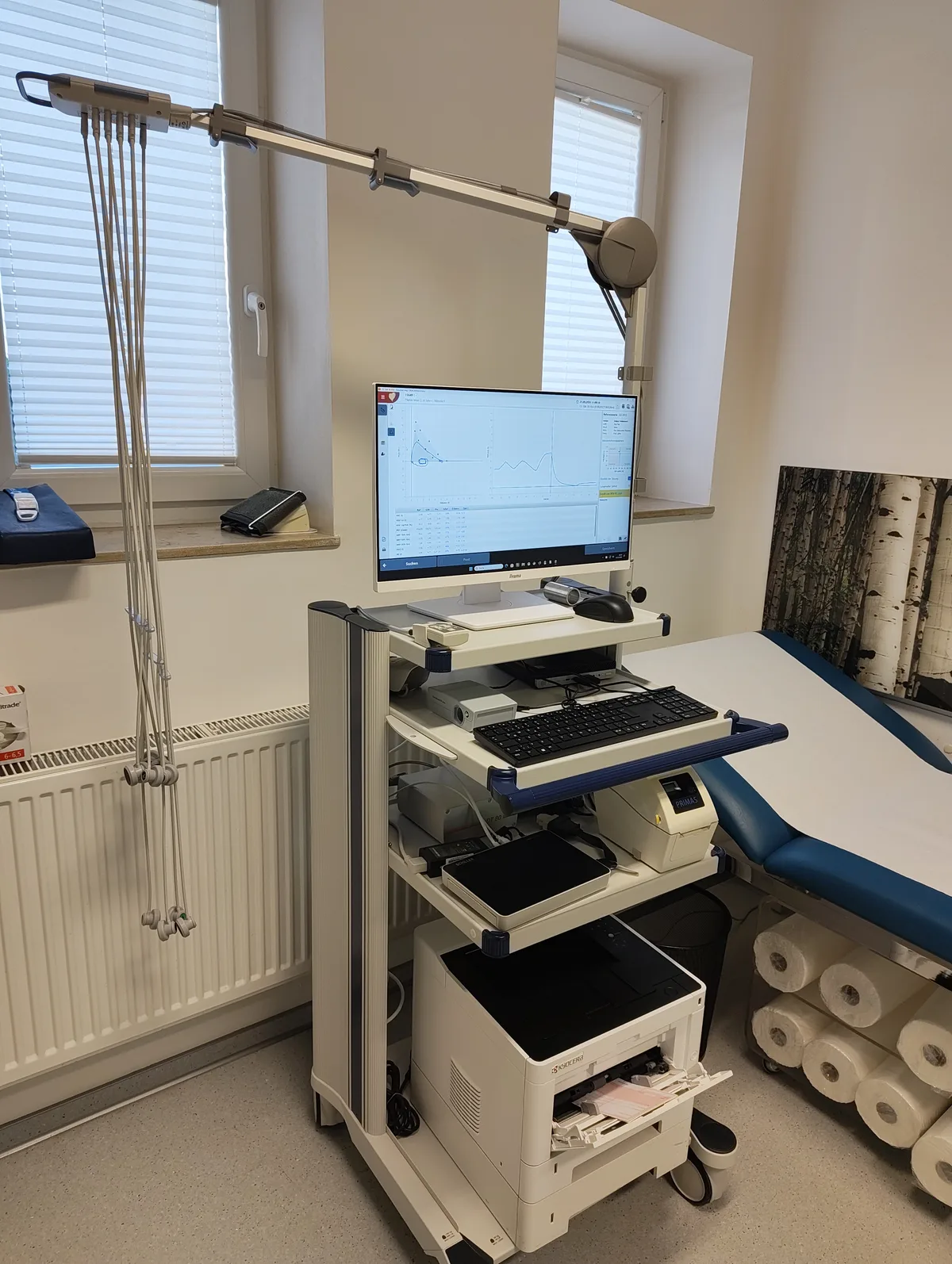 EKG Messplatz 1 und Lungenfunktion